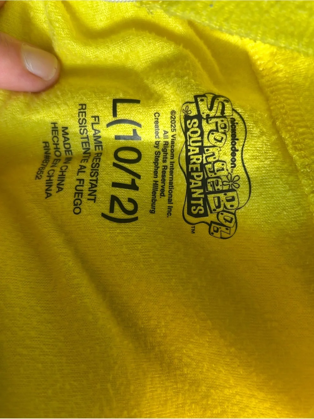 Nickelodeon SpongeBob Yellow Zippered Fleece Hoodie for Kids